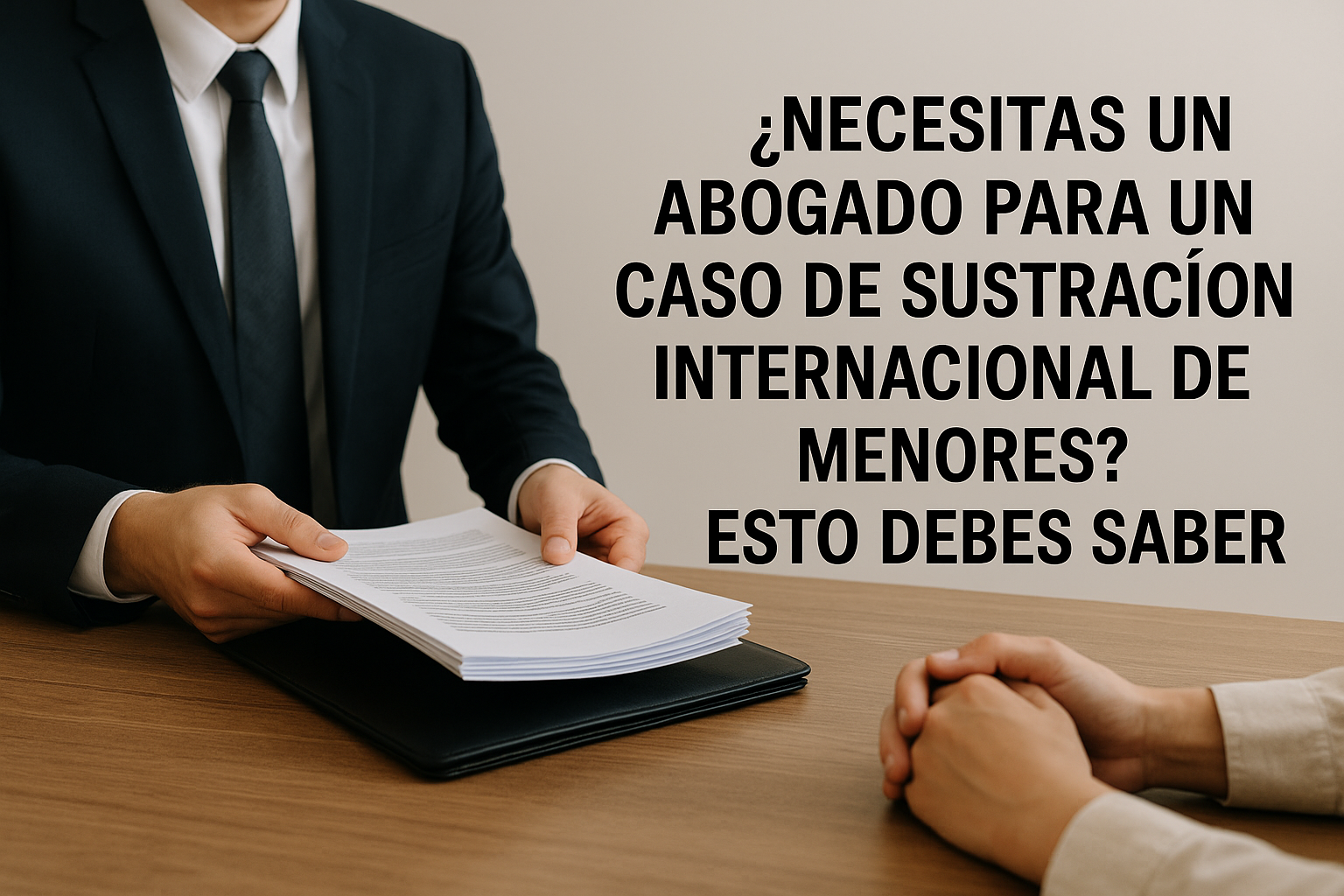 ¿Necesitas un abogado para un caso de sustracción internacional de menores? Esto debes saber